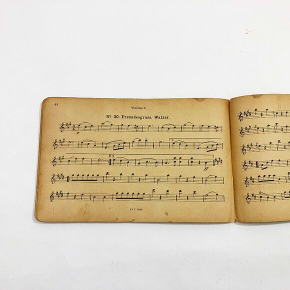 Music Booklet Heute grosser Ball "Big Ball Today" Carl Holdorff 36 Dances 1910 - Picture 12 of 13